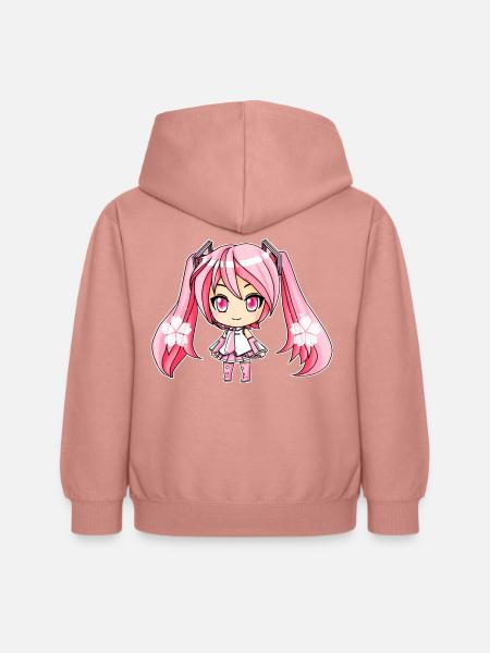 Sakura Miku - Kinder Hoodie - Altrosa