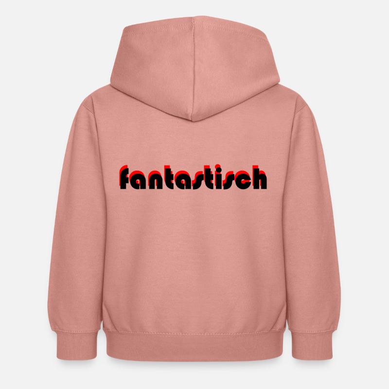 fantastique - Sweat à capuche Enfant - rose poudré