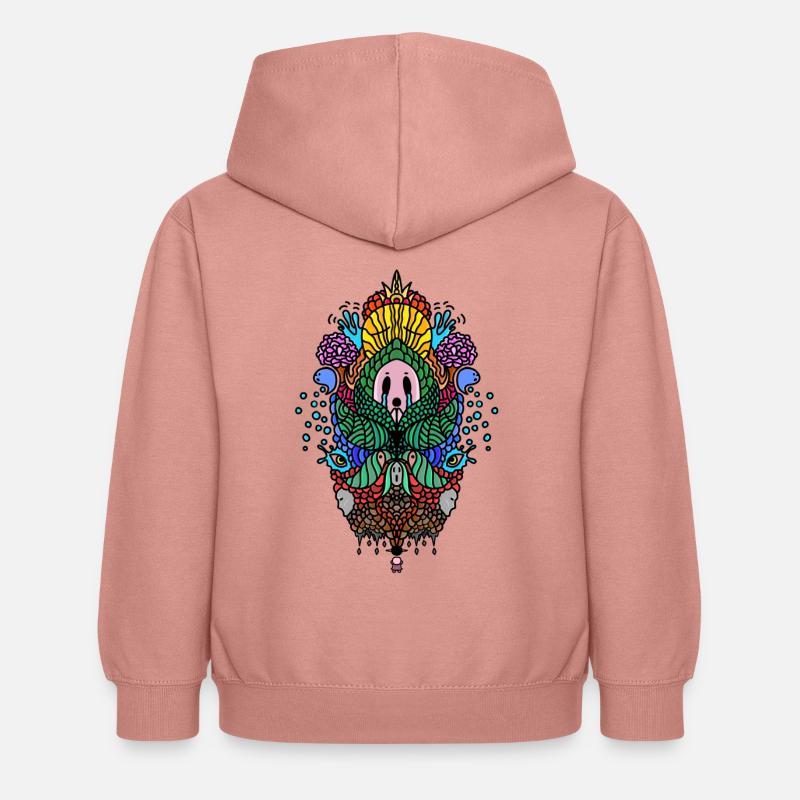 création d'équilibre - Sweat à capuche Enfant - rose poudré