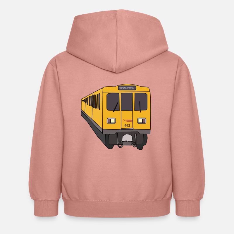 Berlin - Sweat à capuche Enfant - rose poudré