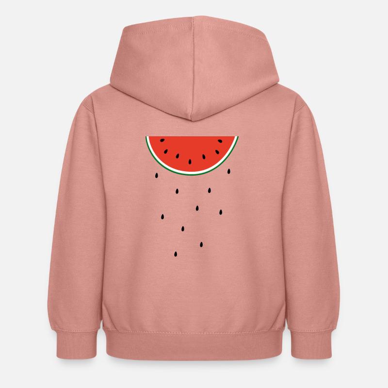 pastèque - Sweat à capuche Enfant - rose poudré