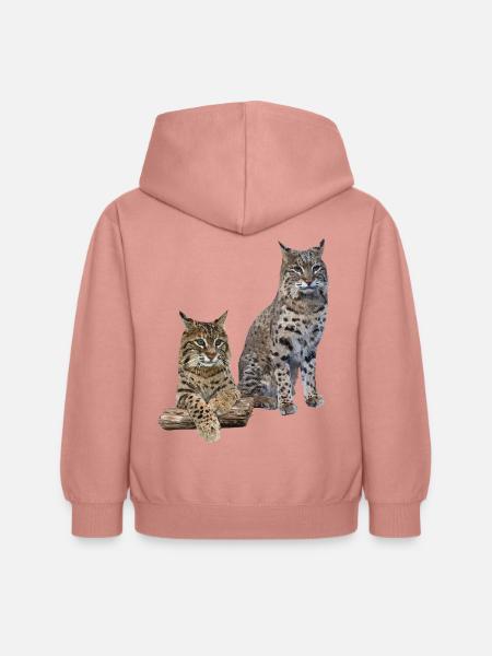 Luchs - Kinder Hoodie - Altrosa