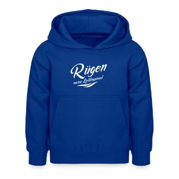 Rügen - meine Lieblingsinsel - Kinder Hoodie - Royalblau - Vorne - AI Model Kid Female (0cm)