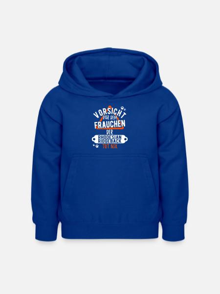 Rhodesian Ridgeback Frauchen lustig - Kinder Hoodie - Royalblau