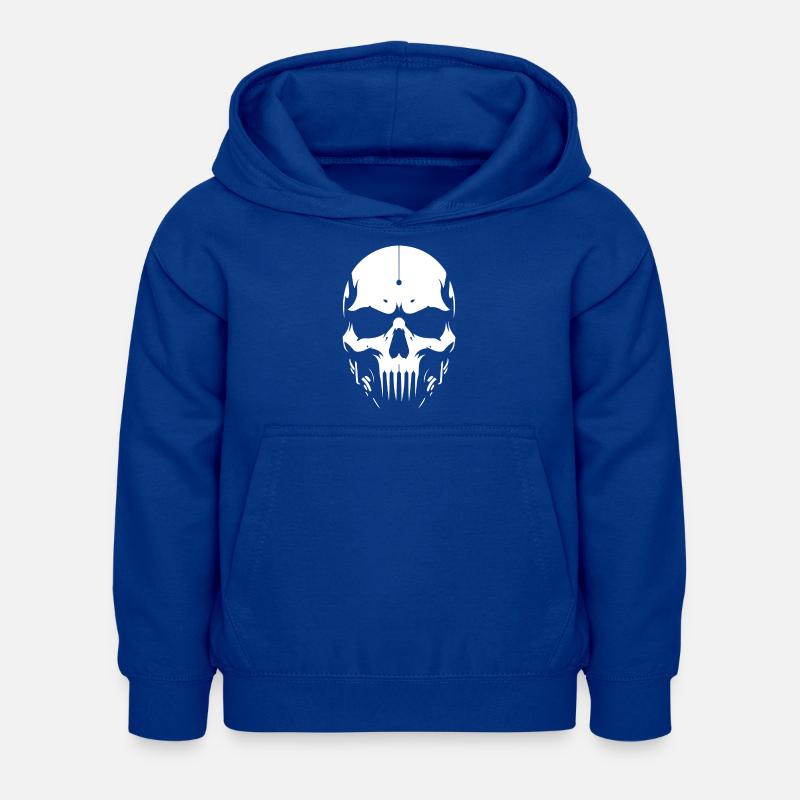 crâne3w - Sweat à capuche Enfant - bleu royal