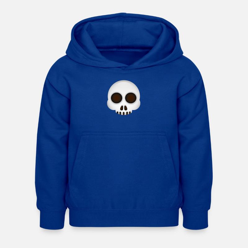 Smiley Skull - Luvtröja barn - kungsblå