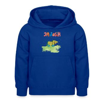 Janosch Tigerente - Kinder Hoodie - Royalblau - Vorne - AI Model Kid Female (0cm)
