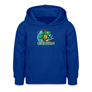Tortue de surf – Tortue de surf - Sweat à capuche Enfant - bleu royal - Devant - AI Model Kid Female (0cm)