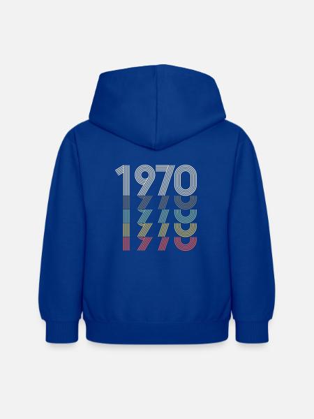 1970 Retro Design - Kinder Hoodie - Royalblau