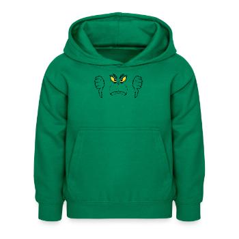 Le Grinch Costume Grincheux Et Pouces Vers Le Bas - Sweat à capuche Enfant - vert - Devant - AI Model Kid Female (0cm)