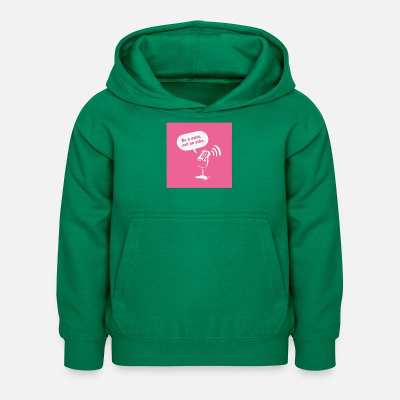 Sois une voix, pas un écho - Sweat à capuche Enfant - vert
