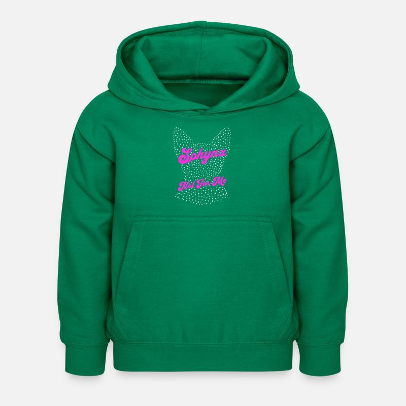 Sphynx Cat Drôle - Sweat à capuche Enfant - vert