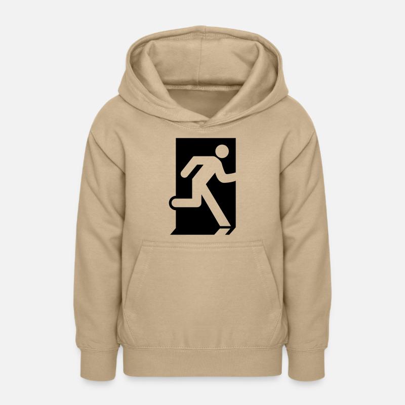 Sortie de secours - Sweat à capuche Ado - jaune sable