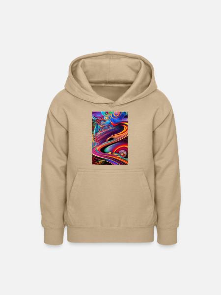Abstrakte Kunst - Teenager Hoodie - Sand