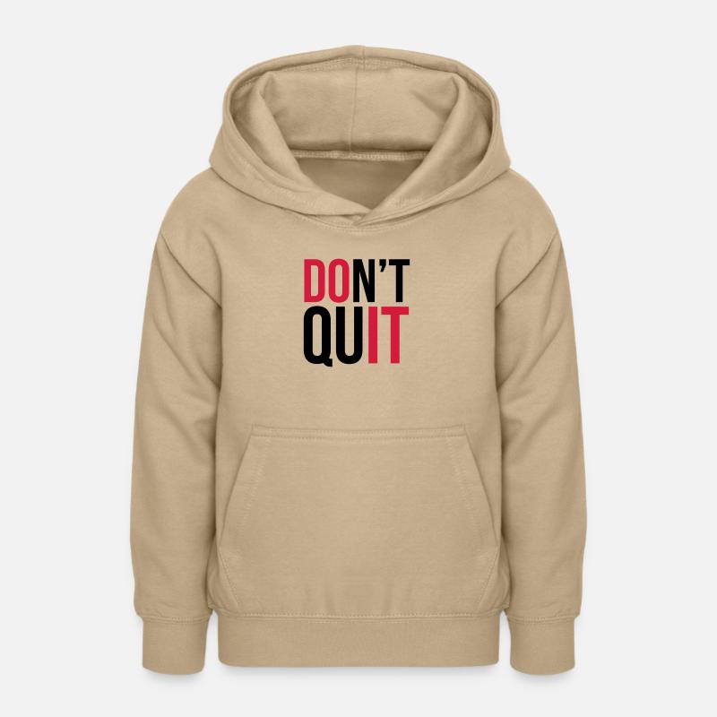 Don't Quit - Sweat à capuche Ado - jaune sable