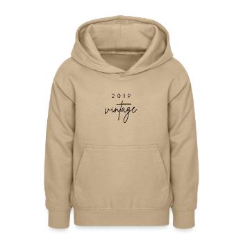 Vintage 2019 Anniversary - Teen Hoodie - sand - Front - AI Model Teenager Male dark (155cm)