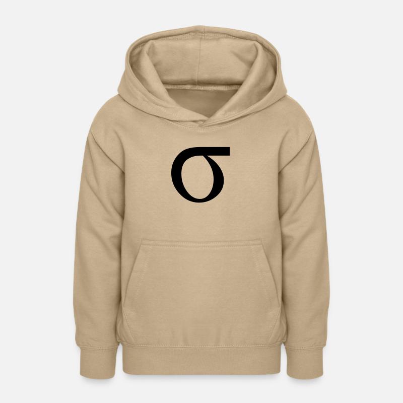 sigma greek - Sweat à capuche Ado - jaune sable
