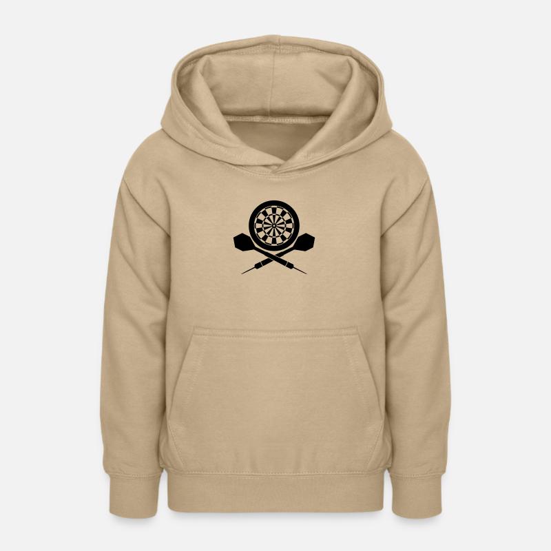 Darts Board Logo - Sweat à capuche Ado - jaune sable