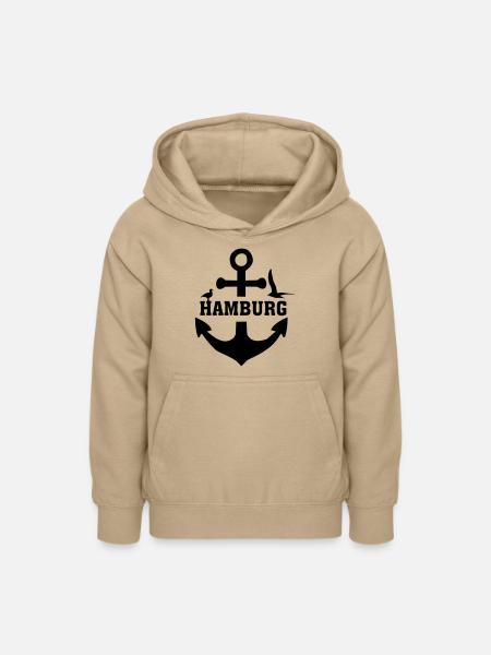 Hamburg-Anker - Teenager Hoodie - Sand