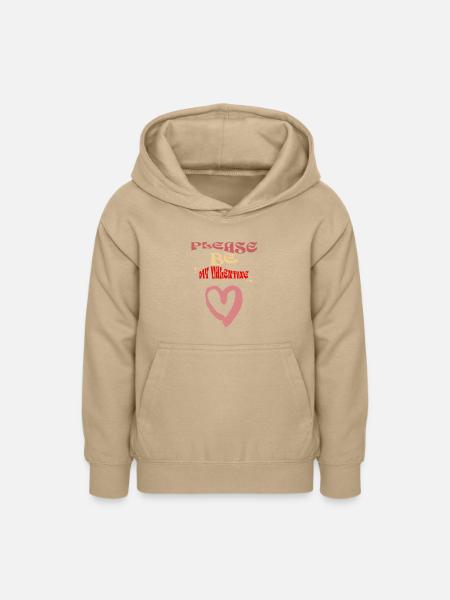 Please be my Valentine - Teenager Hoodie - Sand