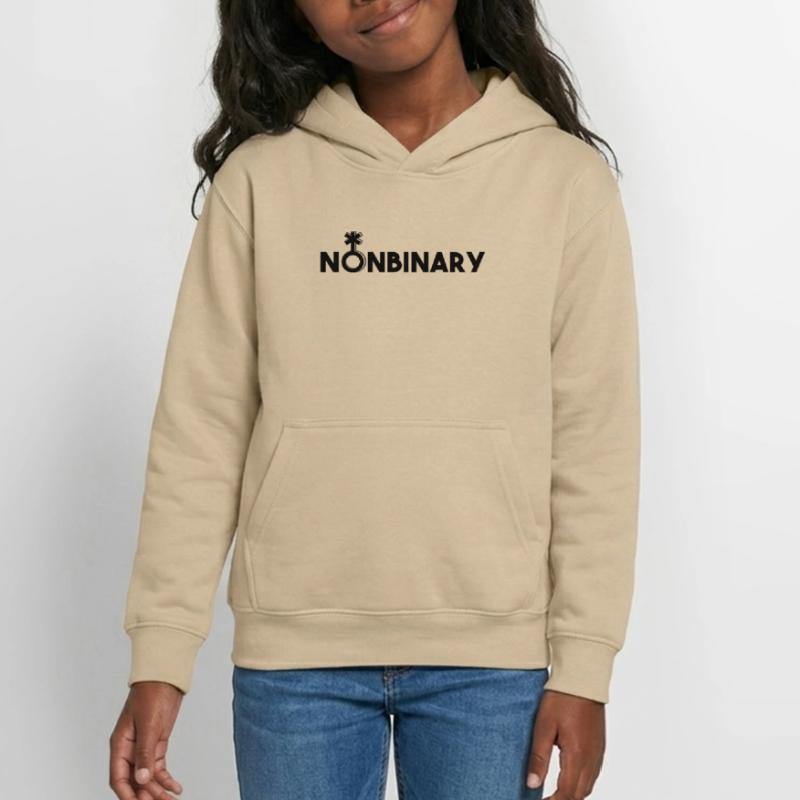 Nonbinary symbol and font Nonbinary nonbinary Teen Hoodie