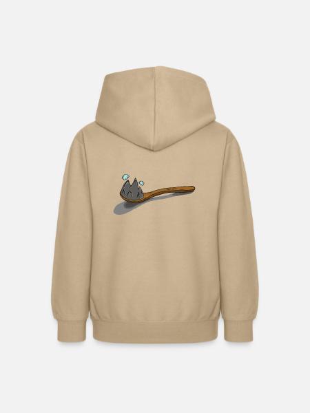 Spoon-Mountain Löffel-Berg - Teenager Hoodie - Sand