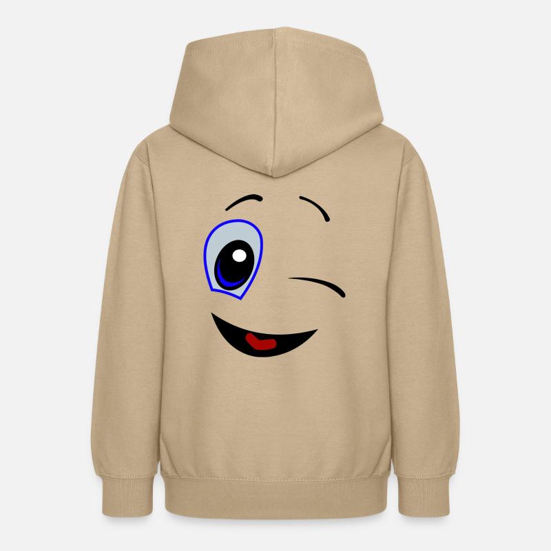 comic 2 - Sweat à capuche Ado - jaune sable