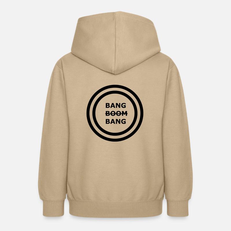 Bang Boom Bang - Création de logo Partie 1 - Sweat à capuche Ado - jaune sable