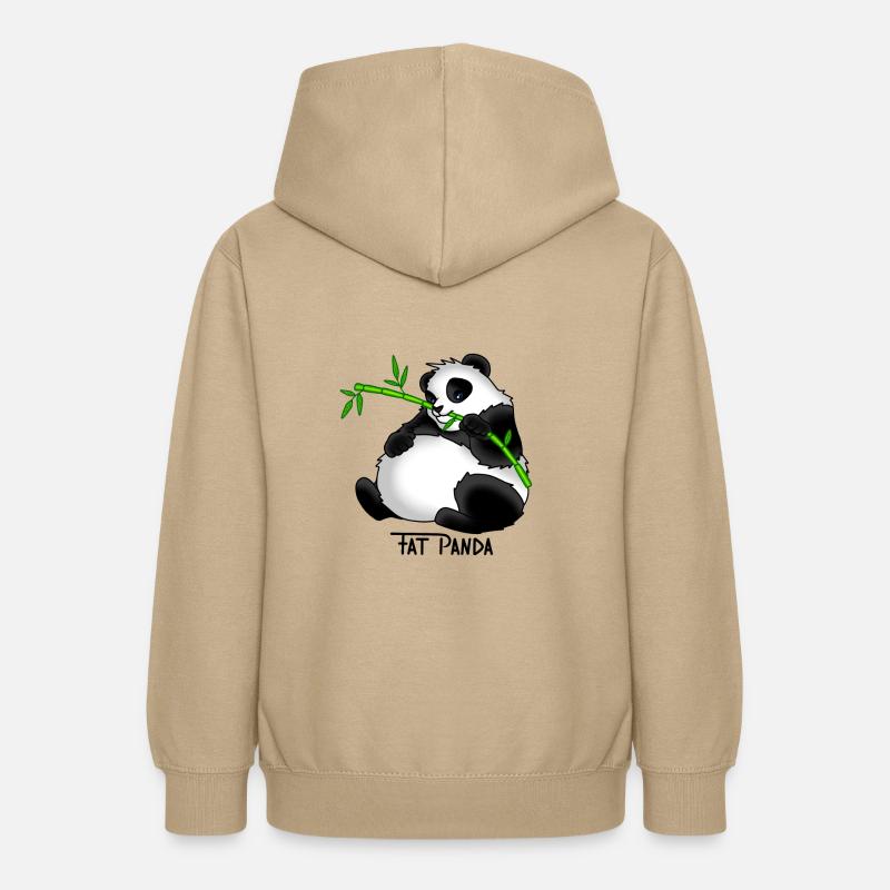 idée cadeau Fat Panda - Sweat à capuche Ado - jaune sable