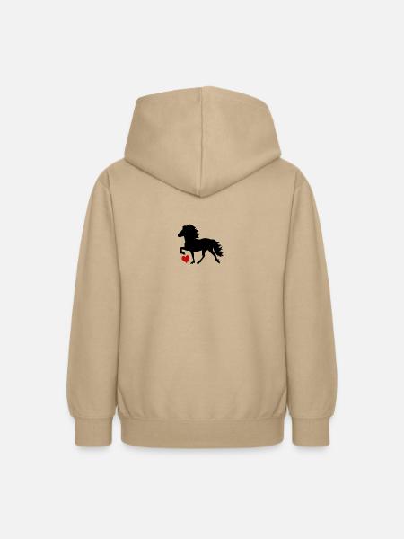 Islandpferd - Teenager Hoodie - Sand