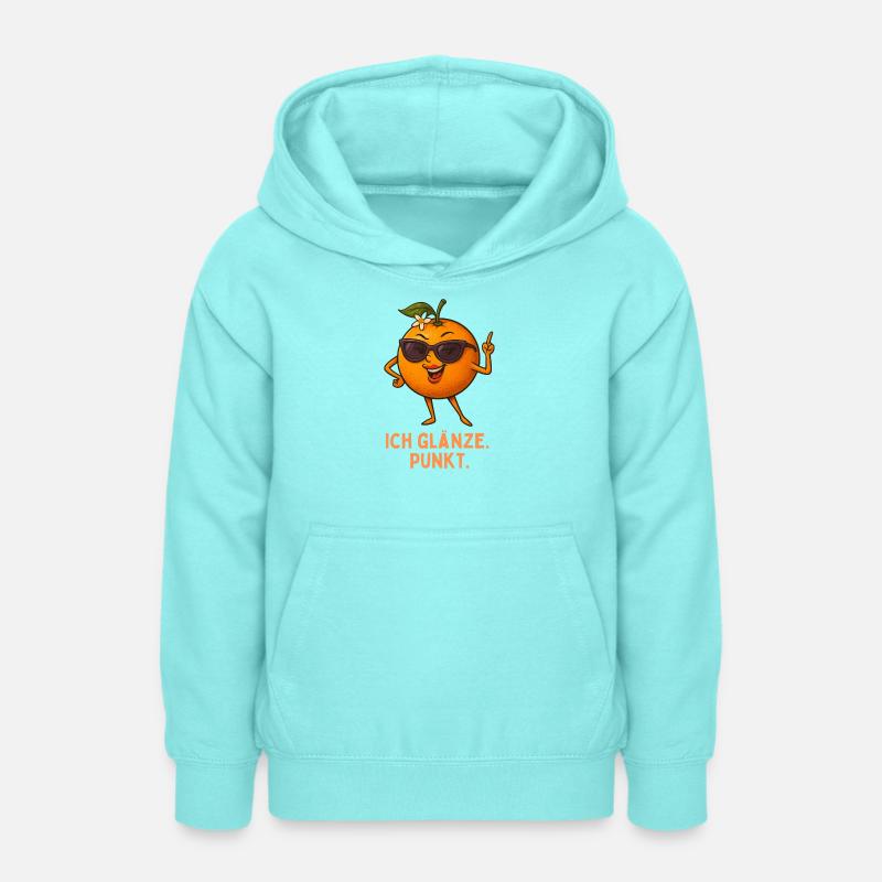Orange brillant avec style - Sweat à capuche Ado - menthe poivrée