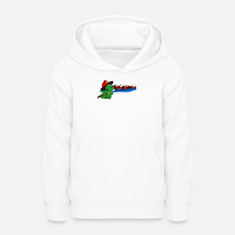Don du Héros Pompier Dragon de Feu - Sweat à capuche Ado - blanc