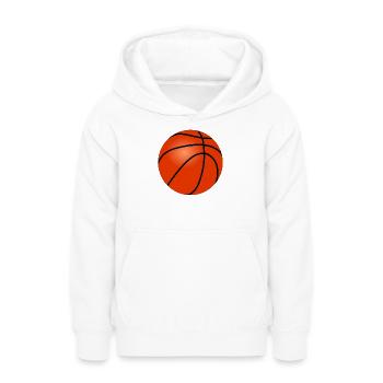 Basketball - Sweat à capuche Ado - blanc - Devant - AI Model Teenager Male dark (155cm)
