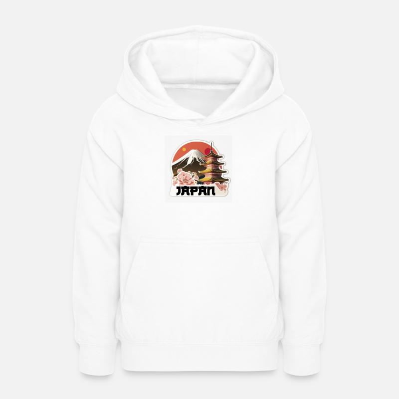 Japon - Sweat à capuche Ado - blanc