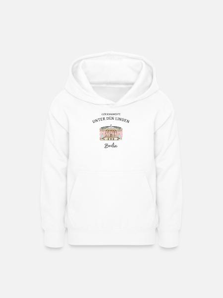 Berlin, Oper Unter den Linden - Teenager Hoodie - Weiß