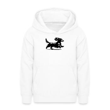 Dackel - Teenager Hoodie - Weiß - Vorne - AI Model Teenager Male dark (155cm)