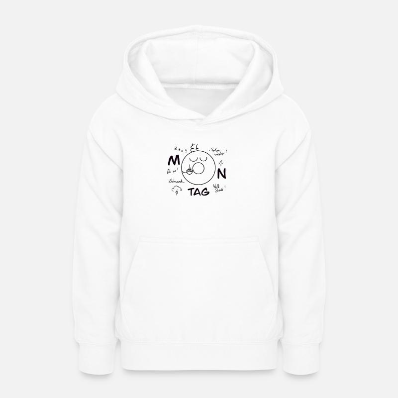 Blues du lundi - Sweat à capuche Ado - blanc