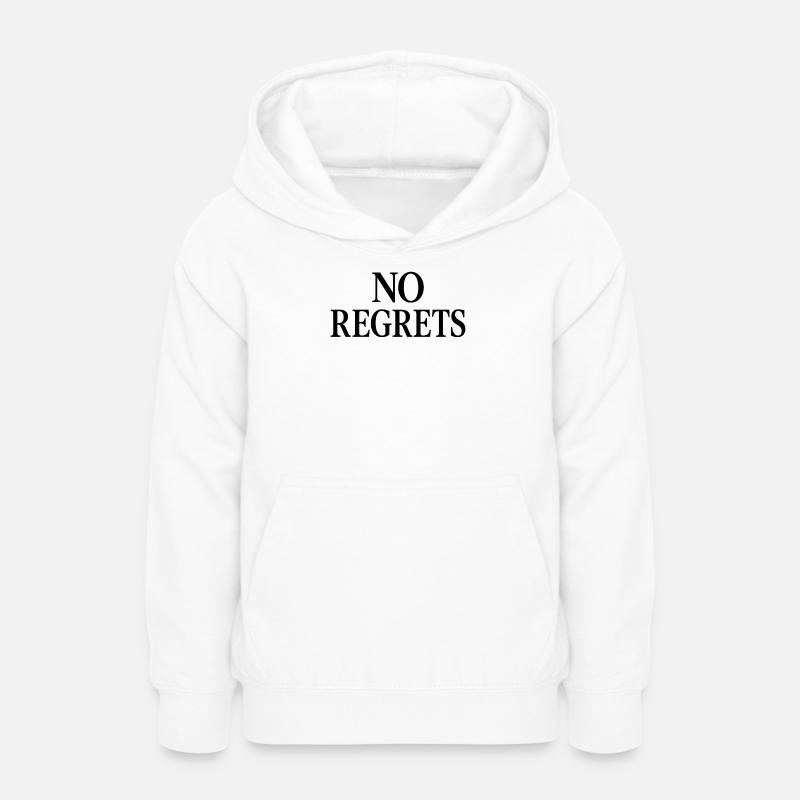 Aucun regret - Sweat à capuche Ado - blanc