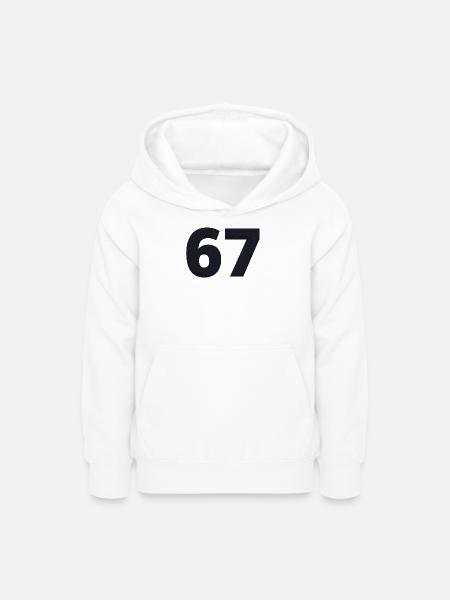 67 spricht Jugendsprache - Teenager Hoodie - Weiß