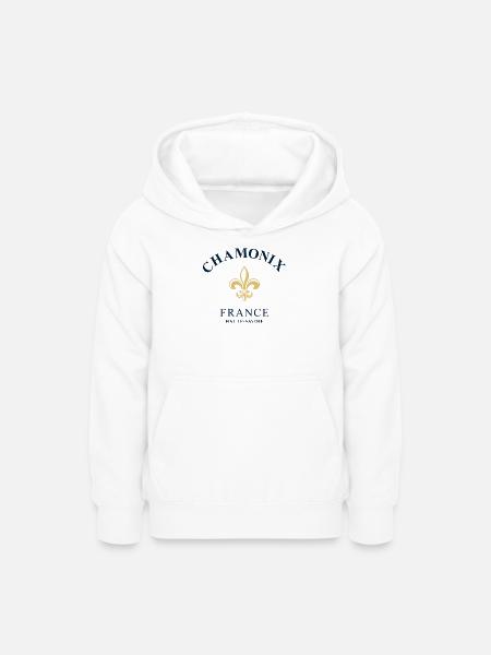 Chamonix France - Teenager Hoodie - Weiß