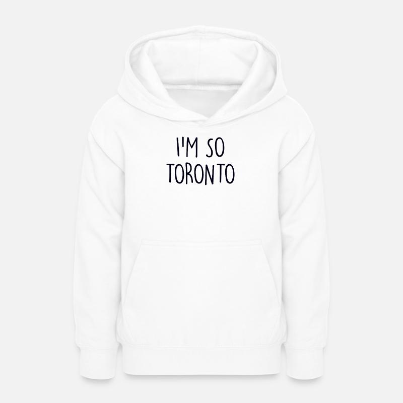 Toronto, Canada - Sweat à capuche Ado - blanc