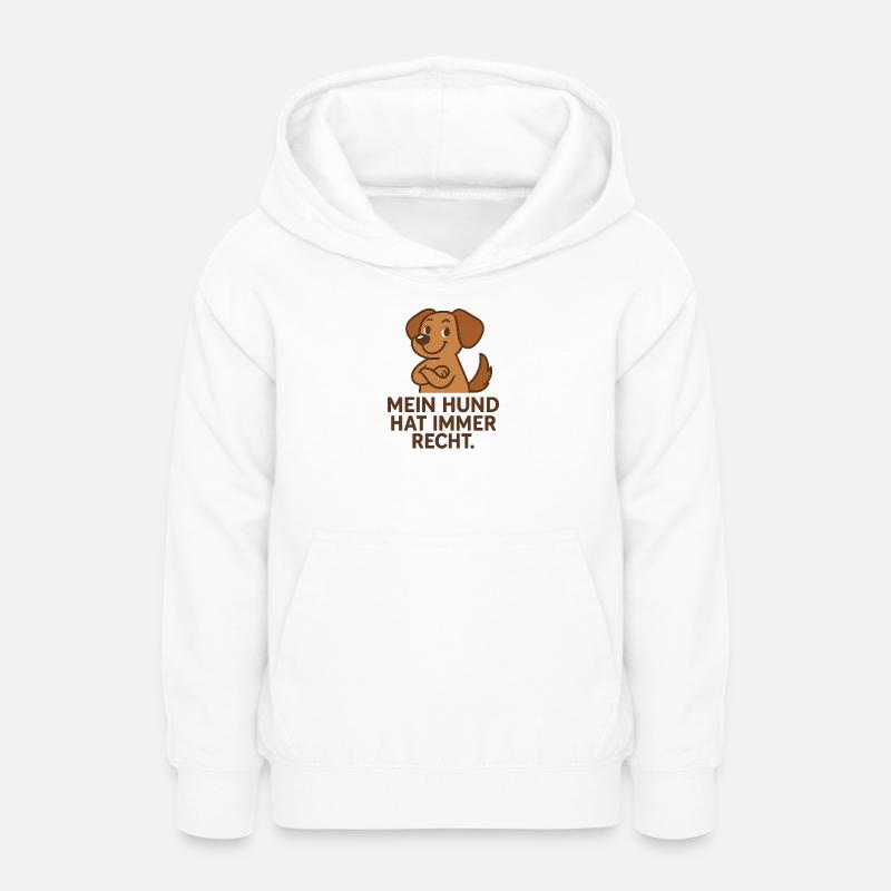 Mon chien a toujours raison - Sweat à capuche Ado - blanc