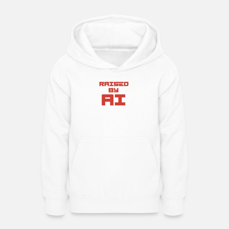 ÉLEVÉ PAR L’IA - Sweat à capuche Ado - blanc