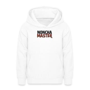 NONCHA MASTER  - Sweat à capuche Ado - blanc - Devant - AI Model Teenager Male dark (155cm)
