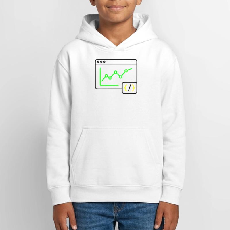 Web Analysis Chart Coding Browser Vector Teen Hoodie