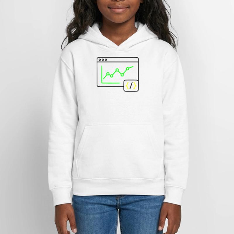 Web Analysis Chart Coding Browser Vector Teen Hoodie