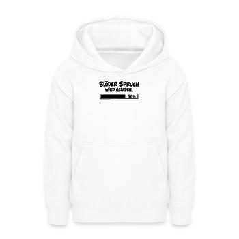 Blöder Spruch wird geladen - Teenager Hoodie - Weiß - Vorne - AI Model Teenager Male dark (155cm)