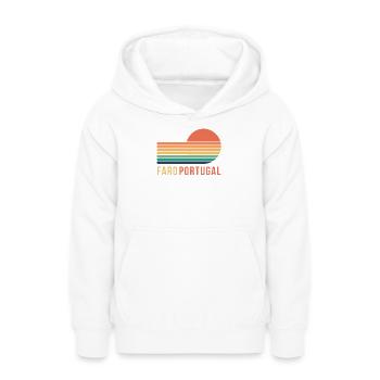 Faro Portugal - Teen Hoodie - white - Front - AI Model Teenager Male dark (155cm)