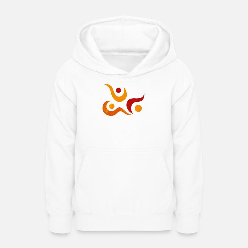Yoga design_34 - Sweat à capuche Ado - blanc