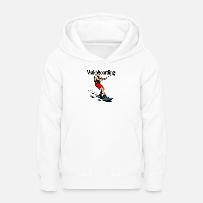 Wakeboarder - Sweat à capuche Ado - blanc